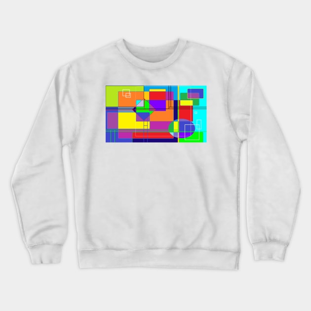 Rainbow Geo Crewneck Sweatshirt by laceylschmidt